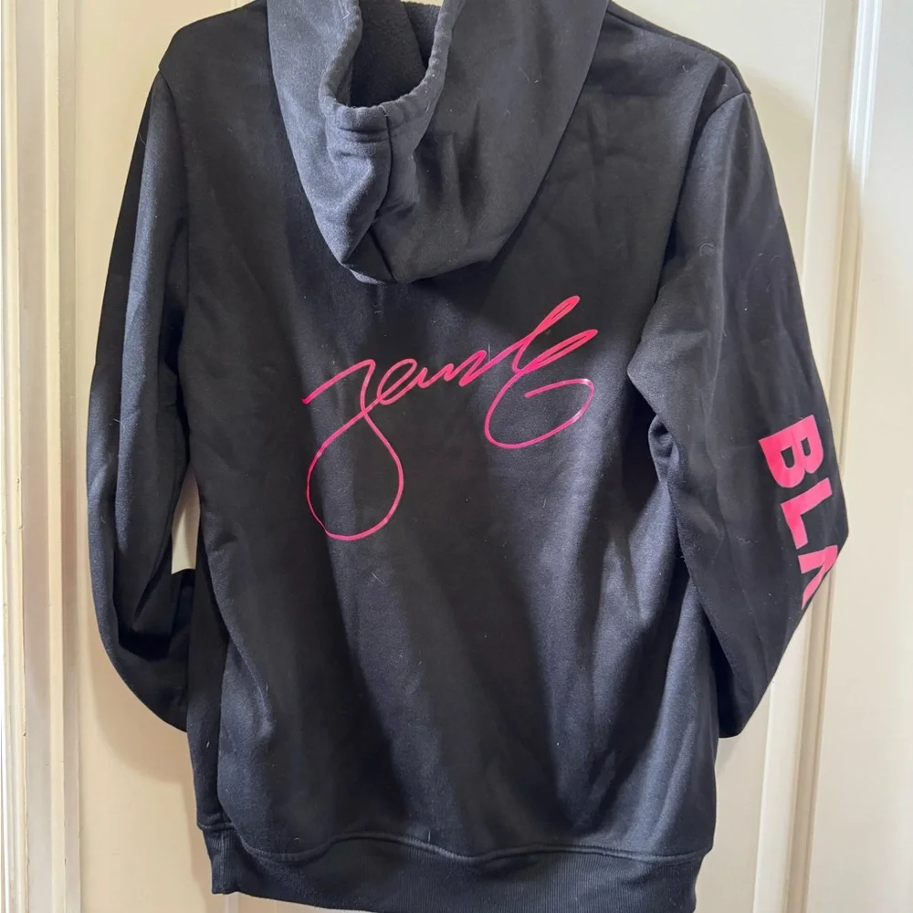 Black and Pink Hoodie Sweatshirt - Picture 5 of 5